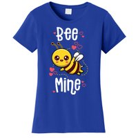 Bee Mine Valentines Day Pun Cute Bee Honey Beekeeper Funny Gift Women's T-Shirt