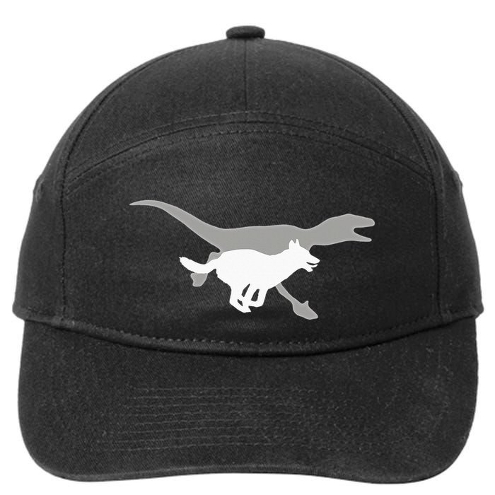 Belgian Malinois Velociraptor Maliraptor Running 7-Panel Snapback Hat