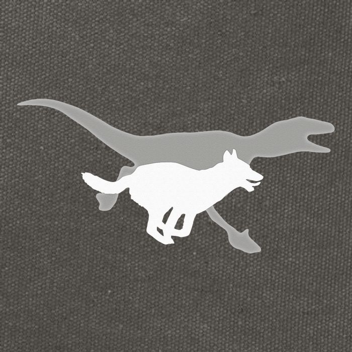 Belgian Malinois Velociraptor Maliraptor Running Cotton Canvas Backpack