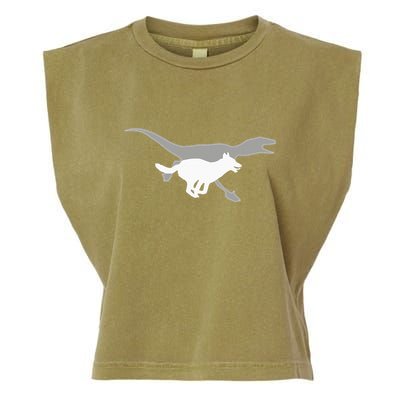 Belgian Malinois Velociraptor Maliraptor Running Garment-Dyed Women's Muscle Tee