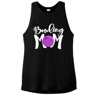 Bowling Mom Vintage Mama Bowling Mothers Day Bowling Mom Funny Gift Ladies PosiCharge Tri-Blend Wicking Tank