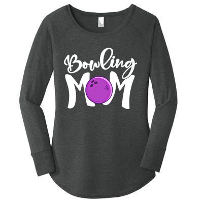 Bowling Mom Vintage Mama Bowling Mothers Day Bowling Mom Funny Gift Women's Perfect Tri Tunic Long Sleeve Shirt