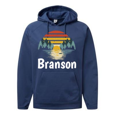 Branson Missouri Vacation Family Group Gift Performance Fleece Hoodie