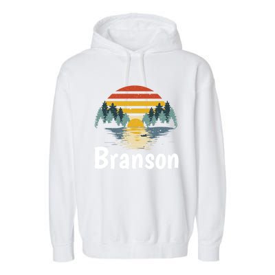 Branson Missouri Vacation Family Group Gift Garment-Dyed Fleece Hoodie