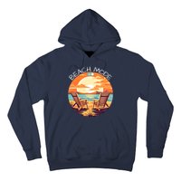 Beach Mode Vacy Mode Beach Life Vintage Sunset Beach Trip Vacation Mode Hoodie