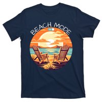 Beach Mode Vacy Mode Beach Life Vintage Sunset Beach Trip Vacation Mode T-Shirt