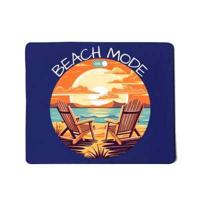 Beach Mode Vacy Mode Beach Life Vintage Sunset Beach Trip Vacation Mode Mousepad