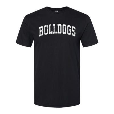 Bulldogs Mascot Vintage Athletic Sports Name Design Softstyle CVC T-Shirt