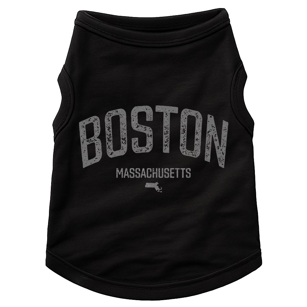 Boston Massachusetts Vintage Distressed Massachusetts Boston Doggie Tank