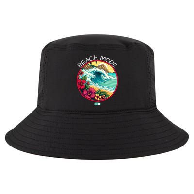 Beach Mode Vacy Mode Beach Life Vintage Sunset Beach Trip Vacation Mode Cool Comfort Performance Bucket Hat