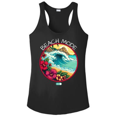 Beach Mode Vacy Mode Beach Life Vintage Sunset Beach Trip Vacation Mode Ladies PosiCharge Competitor Racerback Tank