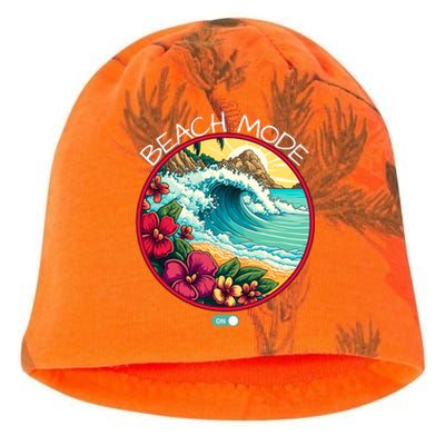 Beach Mode Vacy Mode Beach Life Vintage Sunset Beach Trip Vacation Mode Kati - Camo Knit Beanie