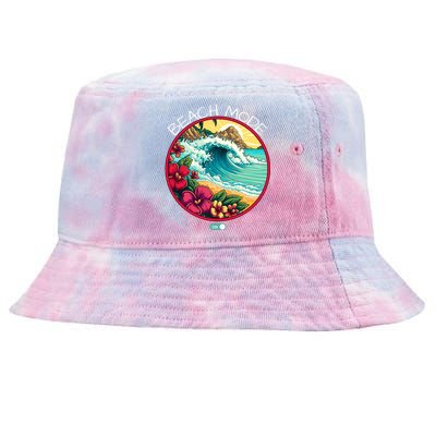 Beach Mode Vacy Mode Beach Life Vintage Sunset Beach Trip Vacation Mode Tie-Dyed Bucket Hat