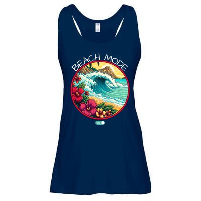 Beach Mode Vacy Mode Beach Life Vintage Sunset Beach Trip Vacation Mode Ladies Essential Flowy Tank