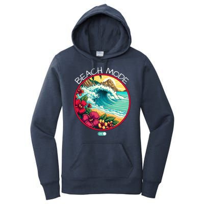 Beach Mode Vacy Mode Beach Life Vintage Sunset Beach Trip Vacation Mode Women's Pullover Hoodie