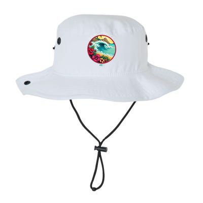 Beach Mode Vacy Mode Beach Life Vintage Sunset Beach Trip Vacation Mode Legacy Cool Fit Booney Bucket Hat