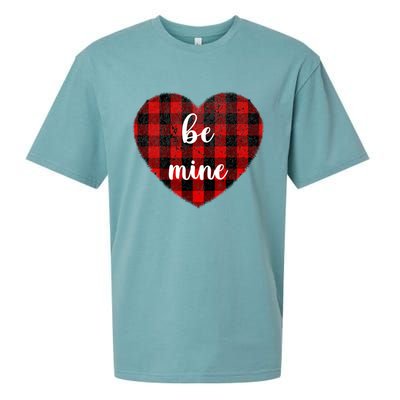 Be Mine Valentine's Day Gift Cute Heart Gift Sueded Cloud Jersey T-Shirt