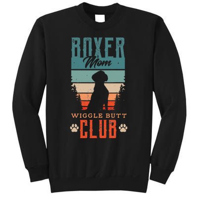 Boxer mom wiggle butt club for a Boxer Lover Dog Sweatshirt