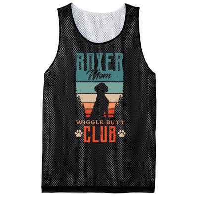 Boxer mom wiggle butt club for a Boxer Lover Dog Mesh Reversible Basketball Jersey Tank