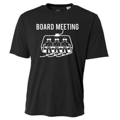 Board Meetings Wintersports Lover Snowboarding Snowboarder Cooling Performance Crew T-Shirt