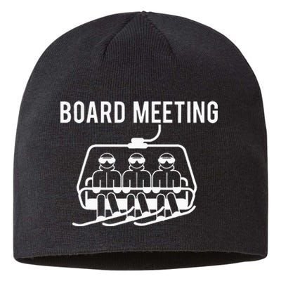 Board Meetings Wintersports Lover Snowboarding Snowboarder Sustainable Beanie