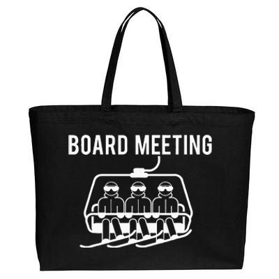 Board Meetings Wintersports Lover Snowboarding Snowboarder Cotton Canvas Jumbo Tote