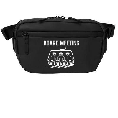 Board Meetings Wintersports Lover Snowboarding Snowboarder Crossbody Pack