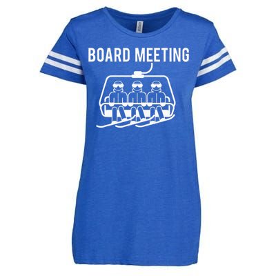 Board Meetings Wintersports Lover Snowboarding Snowboarder Enza Ladies Jersey Football T-Shirt