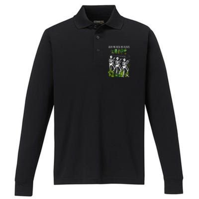 Bury Me With My Plants Performance Long Sleeve Polo