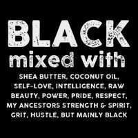 Black Mixed With Shea Butter Afro American Wool Snapback Cap