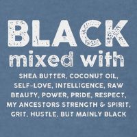 Black Mixed With Shea Butter Afro American Garment-Dyed Sweatshirt