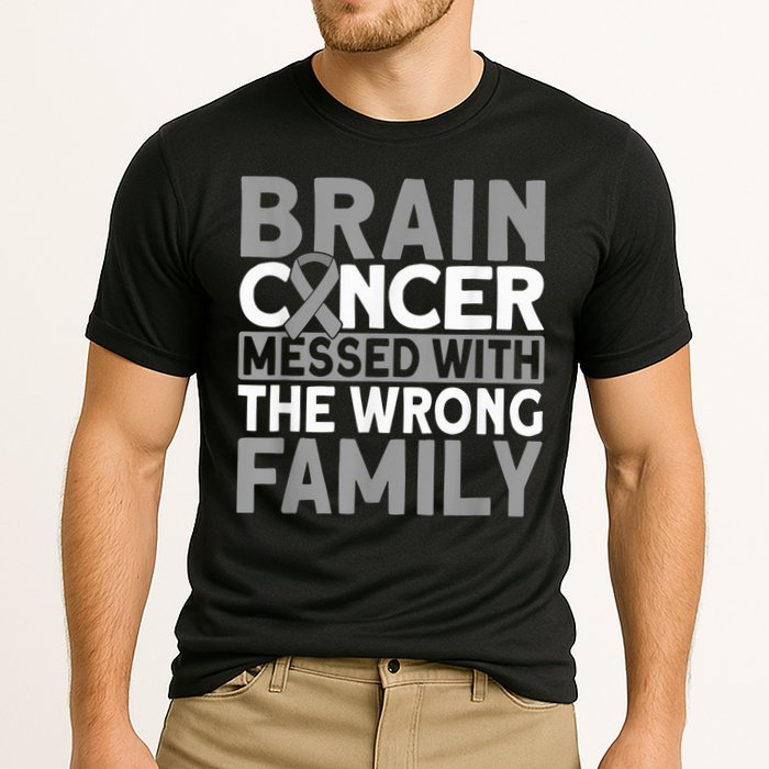 Brain messed with the wrong family Brain Cancer Cooling Performance Crew T-Shirt