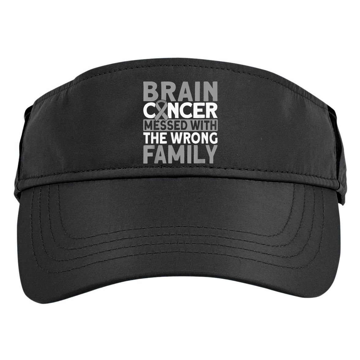 Brain messed with the wrong family Brain Cancer Adult Drive Performance Visor