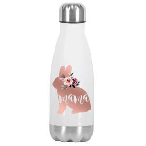 Bunny Mama With Rose Flower Gift Stainless Steel Insulated Water Bottle