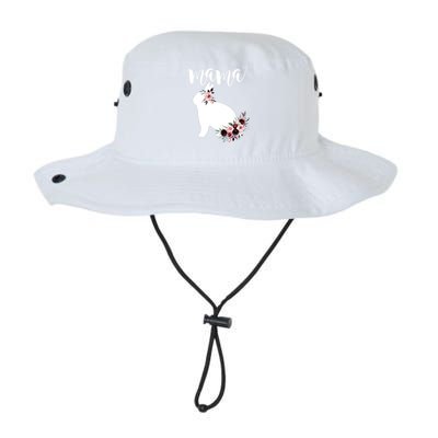 Bunny Mama With Rose Flowers Graphic Funny Gift Legacy Cool Fit Booney Bucket Hat