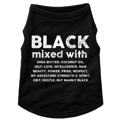 Black Mixed With Shea Butter Afro American Doggie Tank