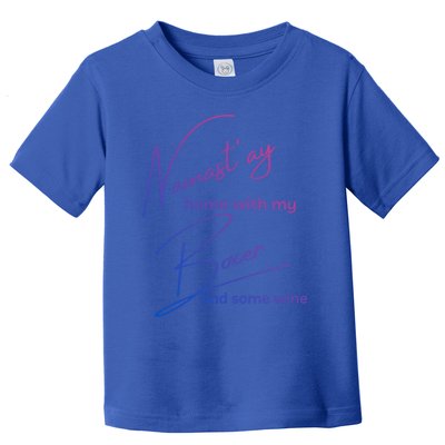 Boxer Mom Wine Lover Tee With Yoga Namaste Boxer Dog Gift Great Gift Toddler T-Shirt