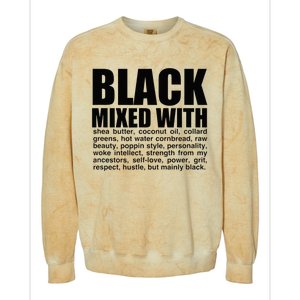 Black Mixed With Shea Butter Prideful Expression Colorblast Crewneck Sweatshirt