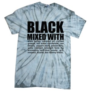 Black Mixed With Shea Butter Prideful Expression Tie-Dye T-Shirt