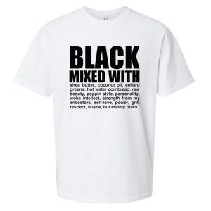 Black Mixed With Shea Butter Prideful Expression Sueded Cloud Jersey T-Shirt