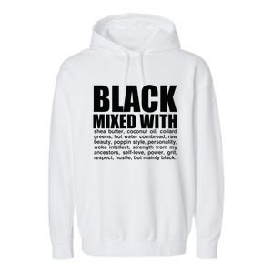 Black Mixed With Shea Butter Prideful Expression Garment-Dyed Fleece Hoodie