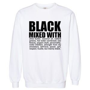 Black Mixed With Shea Butter Prideful Expression Garment-Dyed Sweatshirt