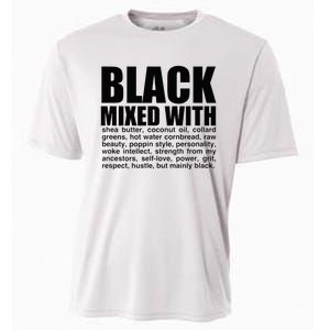 Black Mixed With Shea Butter Prideful Expression Cooling Performance Crew T-Shirt