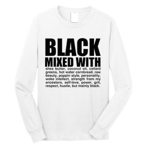 Black Mixed With Shea Butter Prideful Expression Long Sleeve Shirt