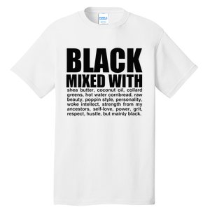 Black Mixed With Shea Butter Prideful Expression Tall T-Shirt