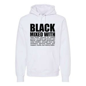 Black Mixed With Shea Butter Prideful Expression Premium Hoodie