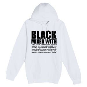 Black Mixed With Shea Butter Prideful Expression Premium Pullover Hoodie