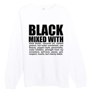 Black Mixed With Shea Butter Prideful Expression Premium Crewneck Sweatshirt