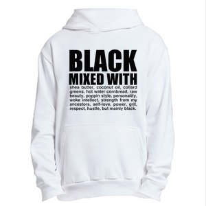 Black Mixed With Shea Butter Prideful Expression Urban Pullover Hoodie