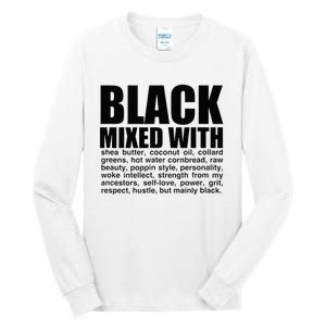 Black Mixed With Shea Butter Prideful Expression Tall Long Sleeve T-Shirt